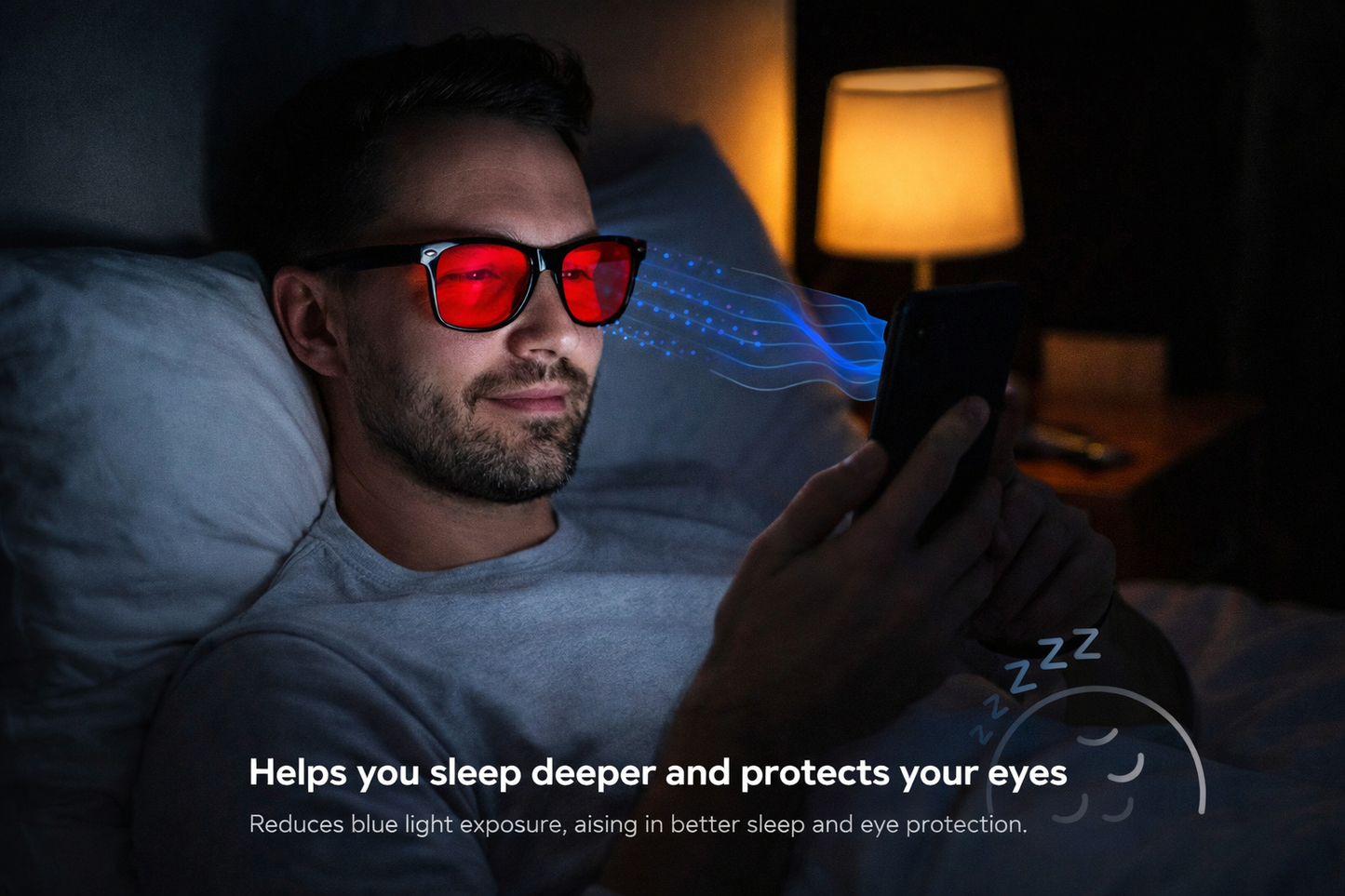 Deep Sleep Red Light Glasses