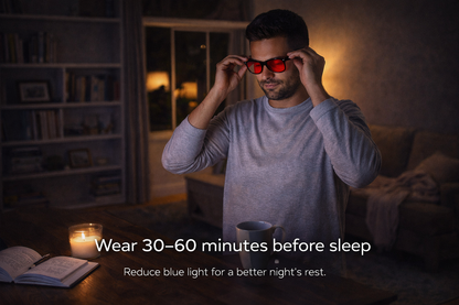 Deep Sleep Red Light Glasses
